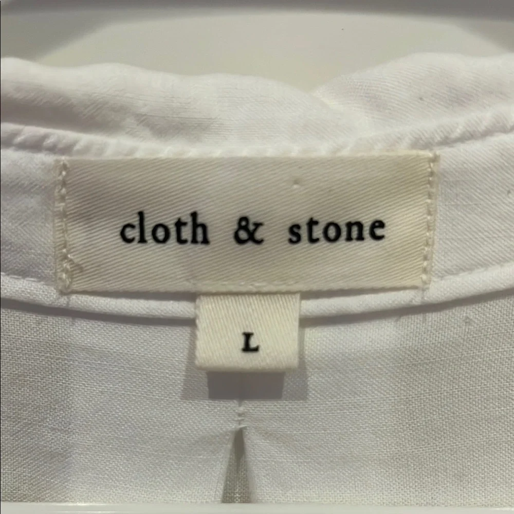cloth & stone White Button-Up Shirt - Picture 2 of 4